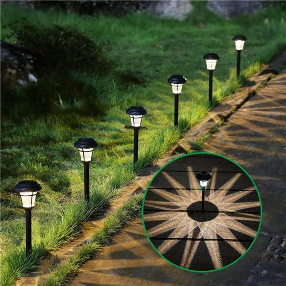 12 Pack Solar Pathway Lights Outdoor Solar Garden Lights for Patio, Yard